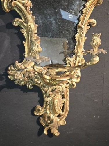 Antiquités - A pair of fine George II mirrors, London, c. 1770, labelled ‘William Froom’