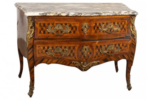 Commode d'époque Louis XV, Allemagne Dresde vers 1760