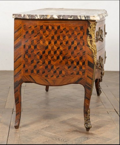 Mobilier Commode - Commode d'époque Louis XV, Allemagne Dresde vers 1760
