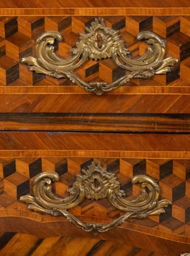XVIIIe siècle - Commode d'époque Louis XV, Allemagne Dresde vers 1760