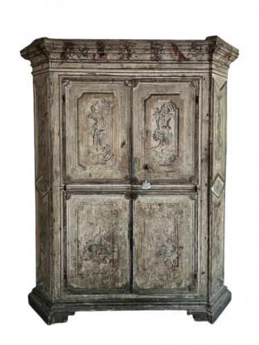 Important armoire peint, Genes fin 17e