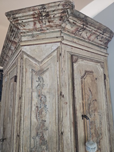 XVIIe siècle - Important armoire peint, Genes fin 17e