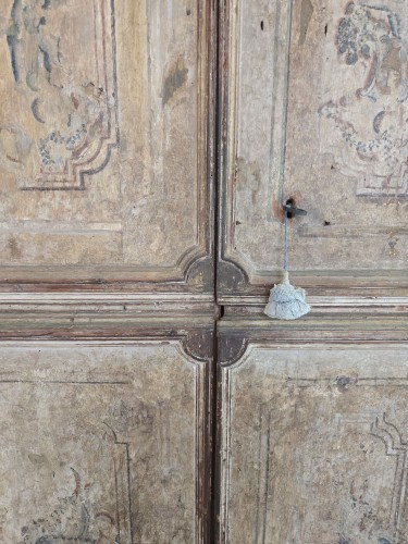 Louis XIII - Important armoire peint, Genes fin 17e