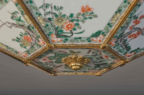 Chinese Porcelain Lamp With Bronze Mounting, Charles X, Paris Early 19th - 