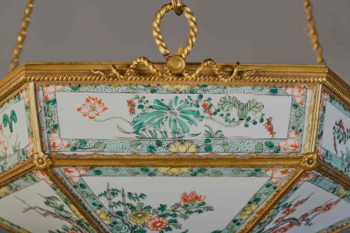 19th century - Chinese Porcelain Lamp With Bronze Mounting, Charles X, Paris Early 19th
