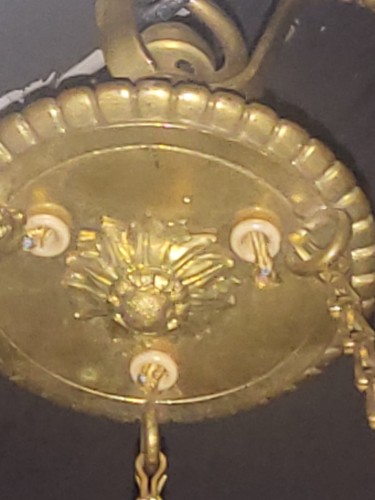 Restauration - Charles X - Chinese Porcelain Lamp With Bronze Mounting, Charles X, Paris Early 19th