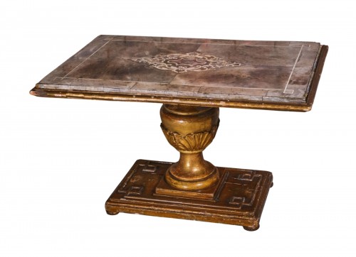 coffee table with marble top, italy