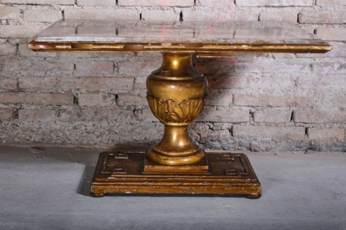 coffee table with marble top, italy - Furniture Style 