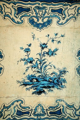 18th century - A blue and white painted piedmontese commode, ca. 1750