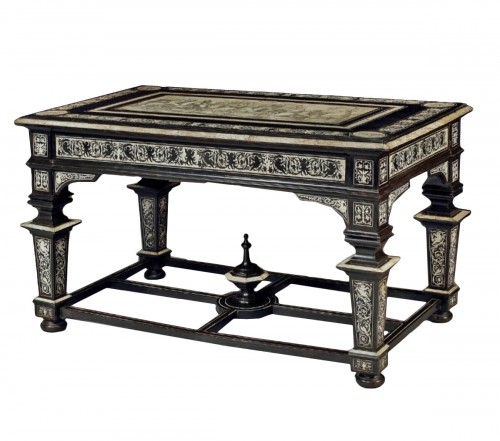 Large Center Table attributed to Ferdinando Pogliani (milan 1832-1899), Circa 1870