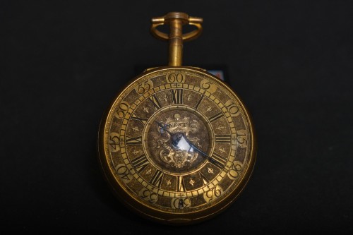Large Giltedd Pocket Watch, Thomas West 913, London Circa 1700 - Horology Style 