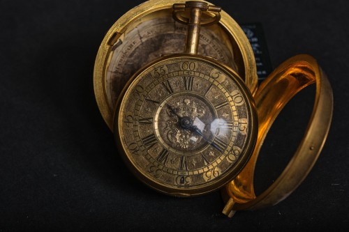 Horology  - Large Giltedd Pocket Watch, Thomas West 913, London Circa 1700