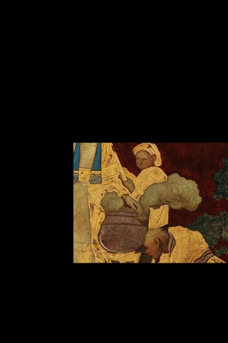 Objet de décoration  - Peinture sur tôle dans le style Chinois, France 18ie siècle
