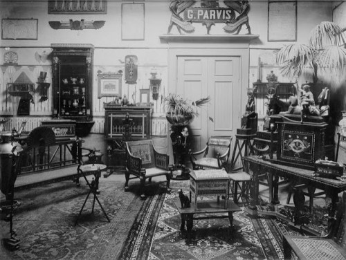 Princess Satamune&#039;s Throne replica ca. 1905/10 by Giuseppe Parvis (1831-1909) - Curiosities Style 