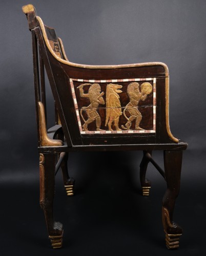 20th century - Princess Satamune&#039;s Throne replica ca. 1905/10 by Giuseppe Parvis (1831-1909)