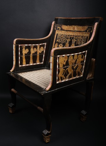 Princess Satamune&#039;s Throne replica ca. 1905/10 by Giuseppe Parvis (1831-1909) - 