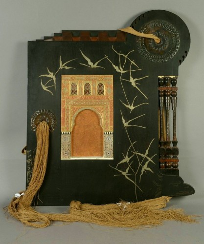 Antiquités - Wall Panel By Carlo Bugatti, Milan Circa 1900