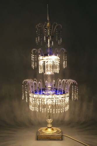 Very large silvered and gilted girandole, Northern Europe About 1930 - Lighting Style Art Déco