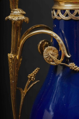 Ewer In Sèvres Porcelain And Gilt Bronze, Attr. Pierre Gouth - 