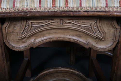 French Regence - Suite Of Six Chairs, probably Lorraine, 18th Century 