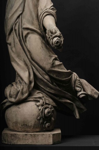 Putto en terre cuite, France 2e moitié du 19e siècle - Sculpture Style Napoléon III