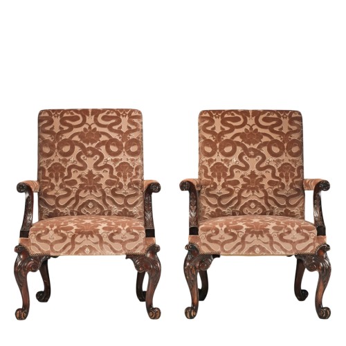 Paire de fauteuils Gainsborough, vers 1900