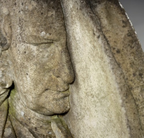 Antiquités - Portrait en marbre sculpté du début du XIXe