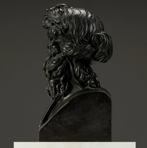 Buste d'd'Uranus en bronze vers 1850 - Sculpture Style 