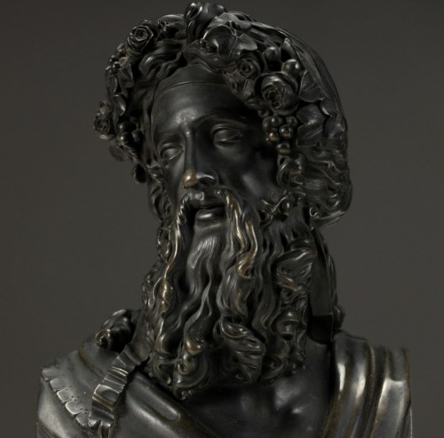 XIXe siècle - Buste d'd'Uranus en bronze vers 1850