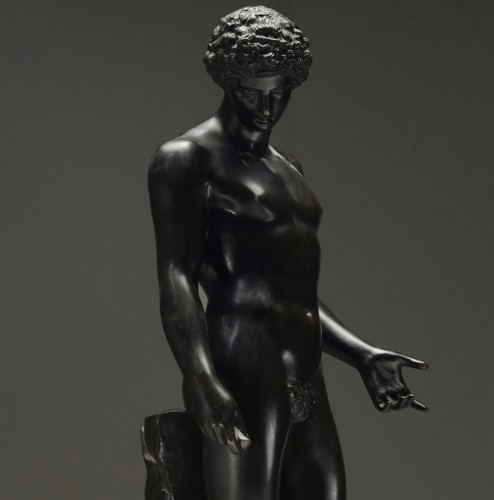 Antiquités - Antinoüs Capitolin, bronze du grand tour 19e siècle