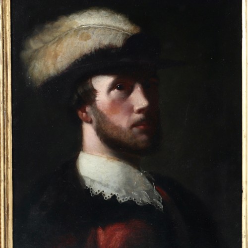 Portrait d'un jeune militaire, vers 1720 - Tableaux et dessins Style 