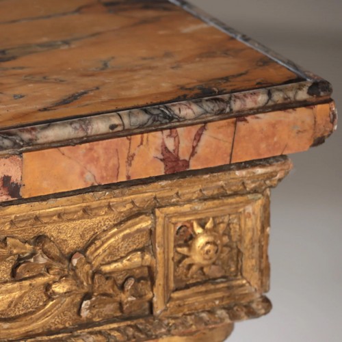 Paire de consoles romaines vers 1770 - Mobilier Style 