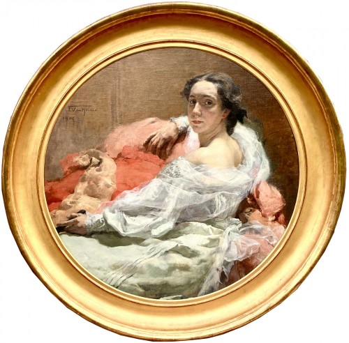 Frans Van Holder (1881 – 1919) - Portrait of a Young Woman