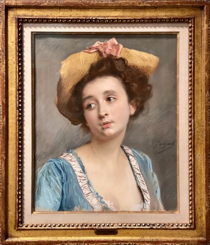 Gustave Jean Jacquet (1846 - 1909) - La belle en bleu