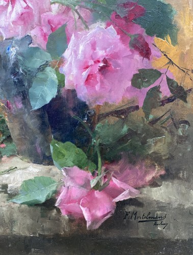 Paintings & Drawings  - Frans Mortelmans (1865 – 1936) -  King of Flowers
