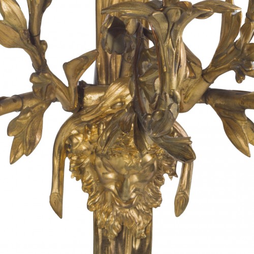 XIXe siècle - Paire d’appliques d’époque Napoléon III en bronze doré