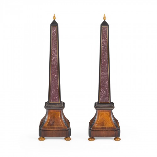 Pair of obelisks