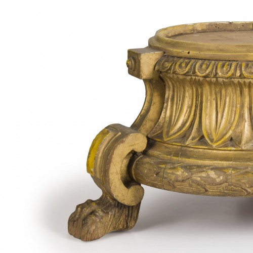 Socle en bois sculpté et doré XVIIIe siècle - Vivioli Arte Antica