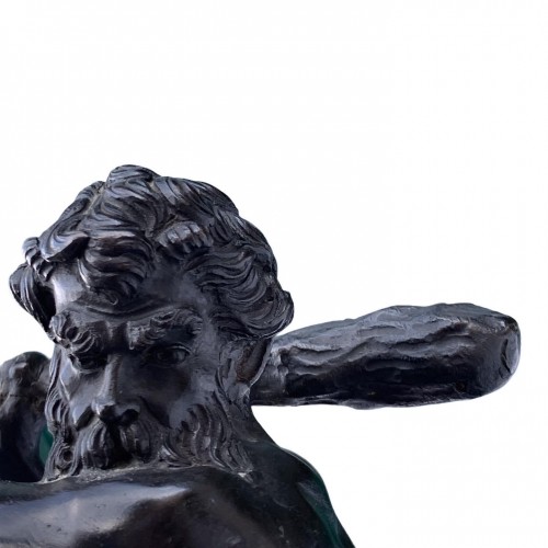 Paire de sculptures en bronze, Rome XVIIIe siècle - Louis XV