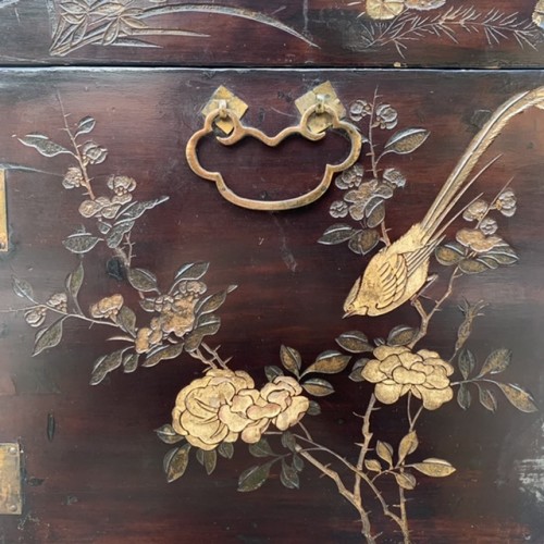 Cabinet en laque de coromandel, Cine. XVIIIe Siecle - Louis XV