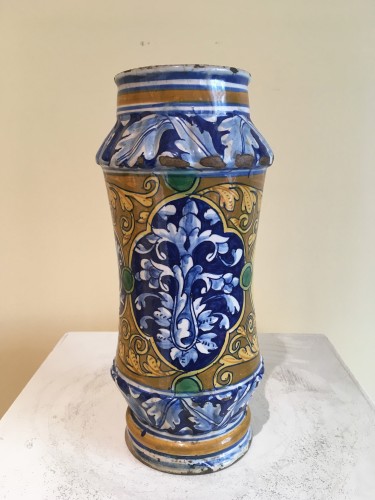 Albarello in Montpellier earthenware - Porcelain & Faience Style 