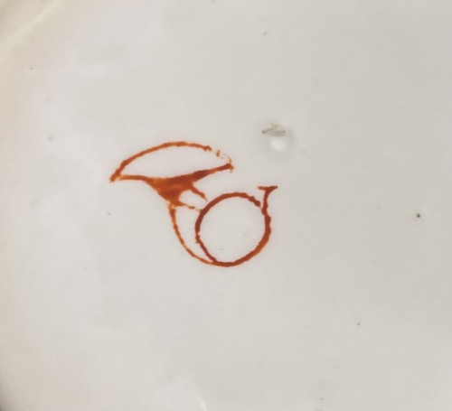 Porcelain & Faience  - A Chantilly porcelain cup and saucer