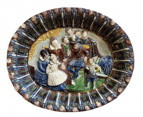 Basin decorated with the family of Henri IV, Fontainebleau or Paris school