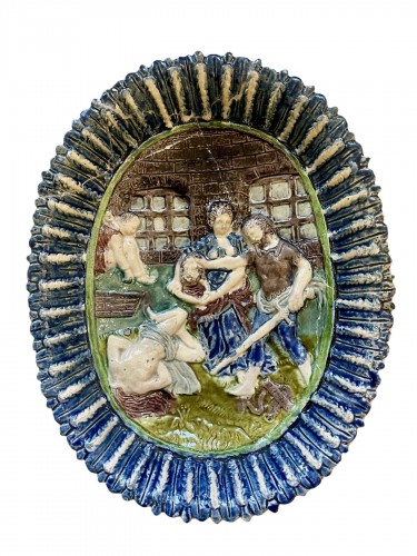 Dish decorated with the Beheading of Saint John the Baptist, Fontainebleau or Paris school