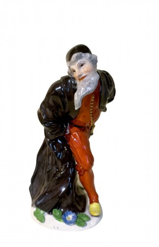 Statuette de Pantalon en porcelaine de Meissen