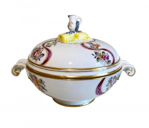 Ecuelle à bouillon en porcelaine de Zurich