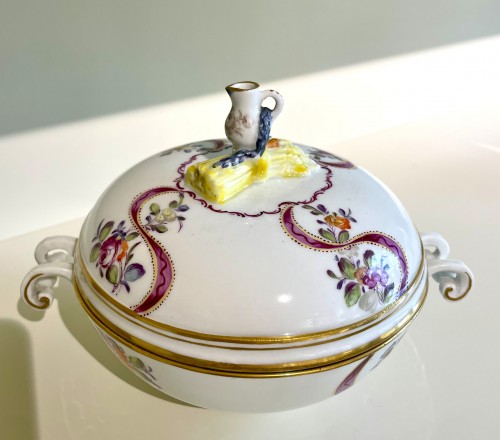 Zurich porcelain bouillon bowl - Porcelain & Faience Style 