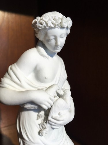 Biscuit La Tendresse en porcelaine de Sèvres vers 1770 - Galerie Vandermeersch