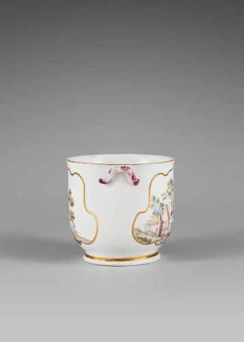 Céramiques, Porcelaines  - Paire de seaux à verre en porcelaine de Vincennes