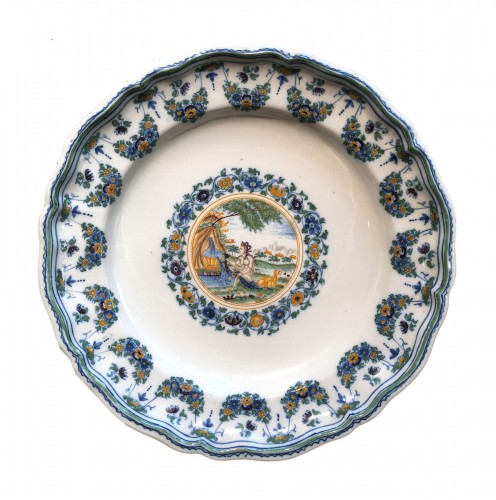A Moustiers faience plate